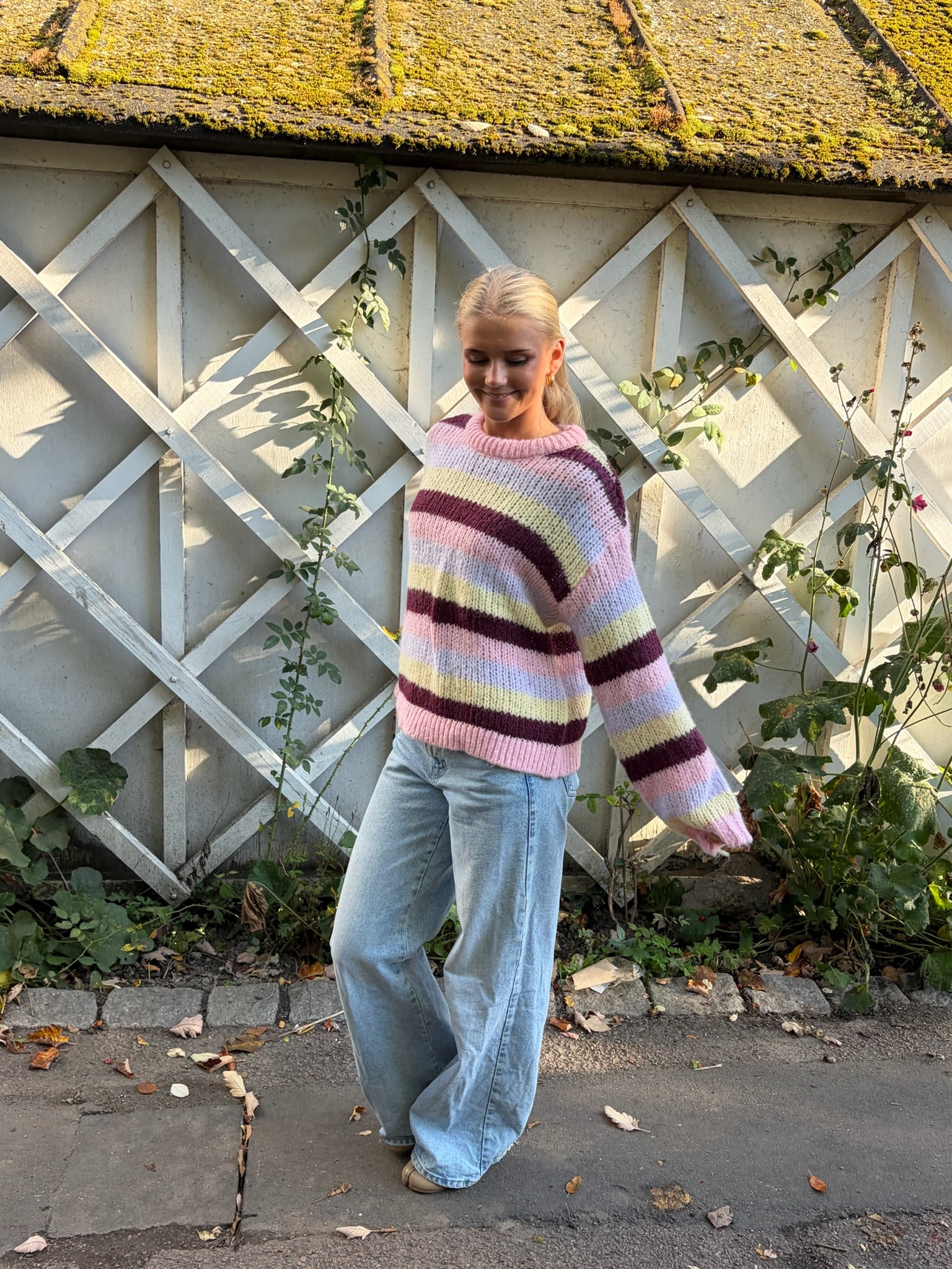 PCDORTHEA Knitted Top - Roseate Spoonbill